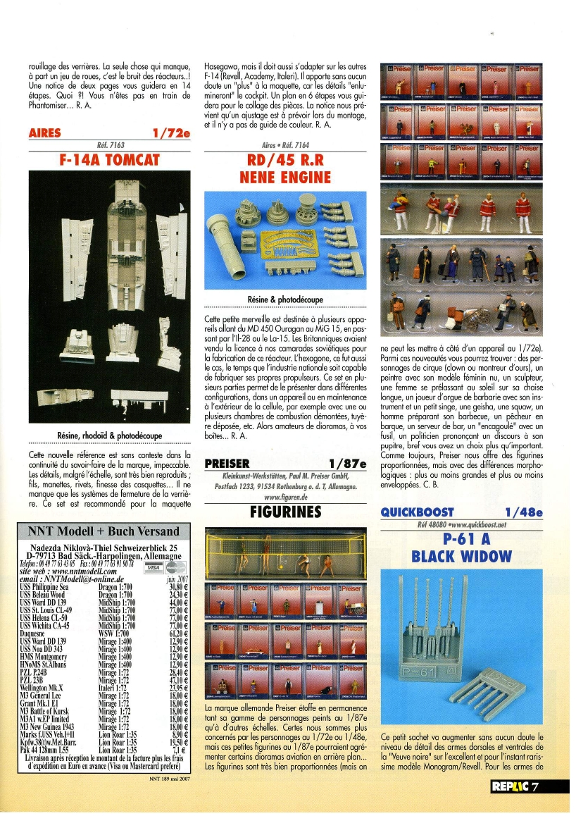 Replic 189 - Nord 262, P-51, Corsair, Shackleton